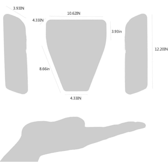 Fit for 08-17 Lancer Evolution EVO X CZ4A CJ,CY,CF Hood Bonnet Vents Ducts Honeycomb Insert Matte Black Finish