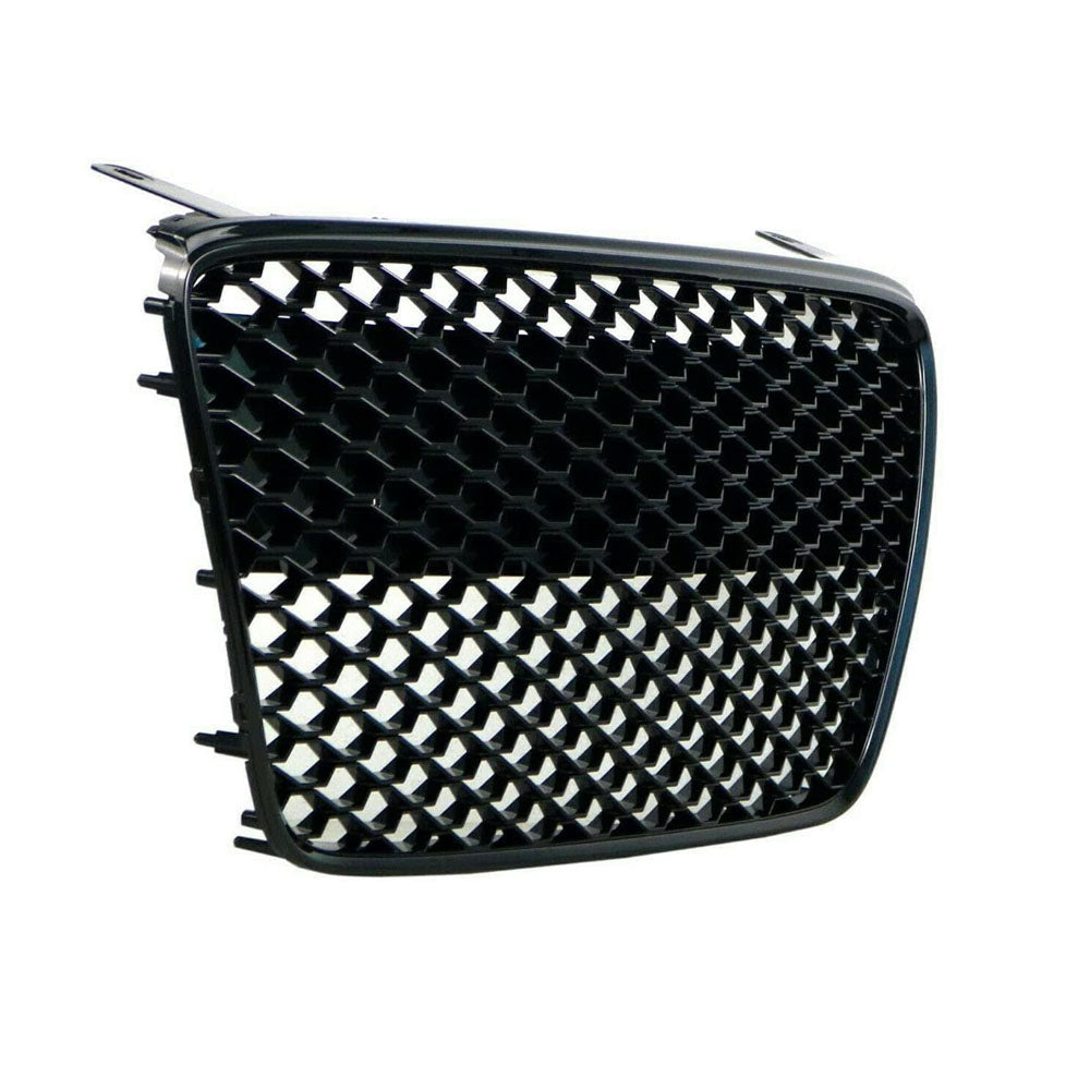 Fit for 07-12 R8 GT 42 Gen1 Car Kühlergrill Main Upper Grille Insert High-gloss Blacked Out Euro Hex Style