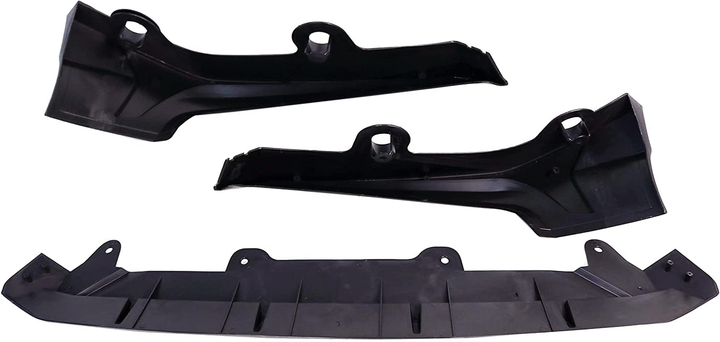 Fit for 18-20 Accord X CV1 CV2 Sport&Touring 4D Front Chin Spoiler Corner Splitter Gloss Blackout/White