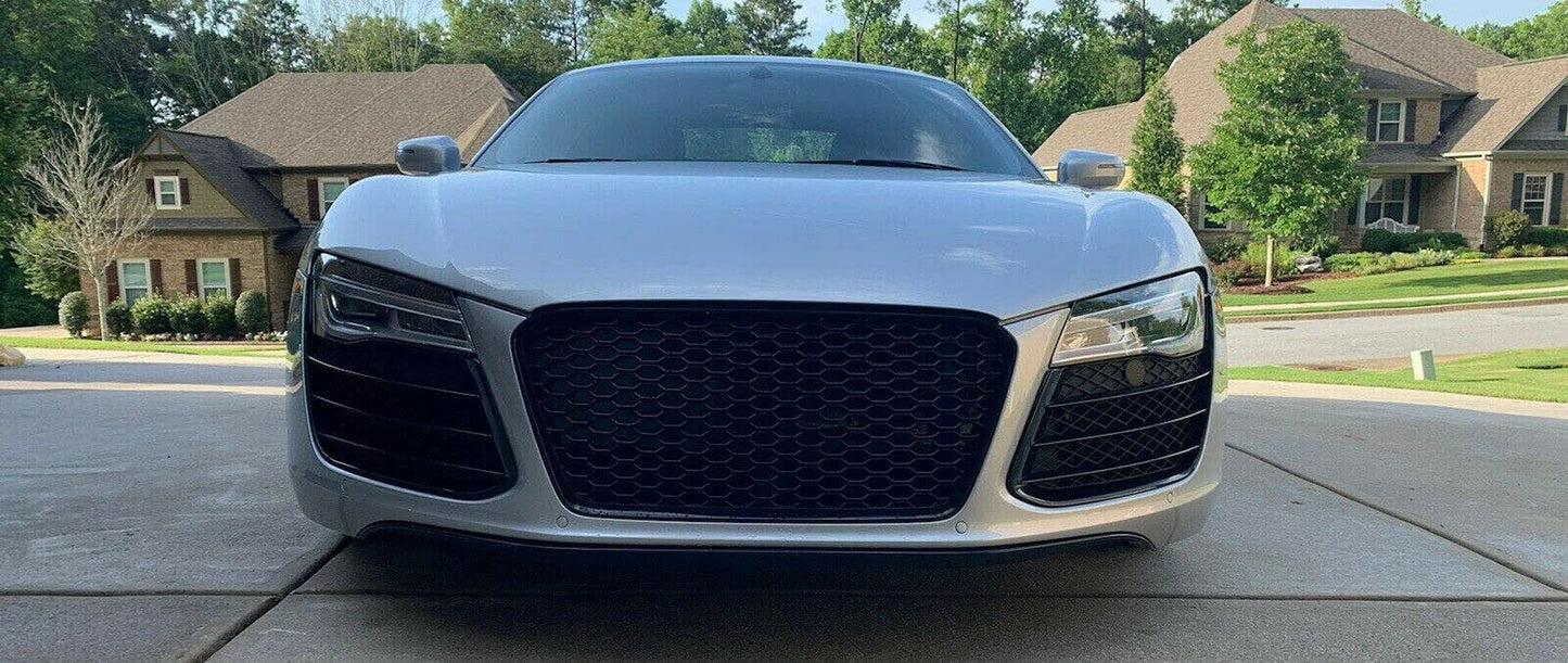 Fit for 13-15 R8 GT 42 Gen1 Car Sport Kühlergril Grill Grille Insert Gloss Black