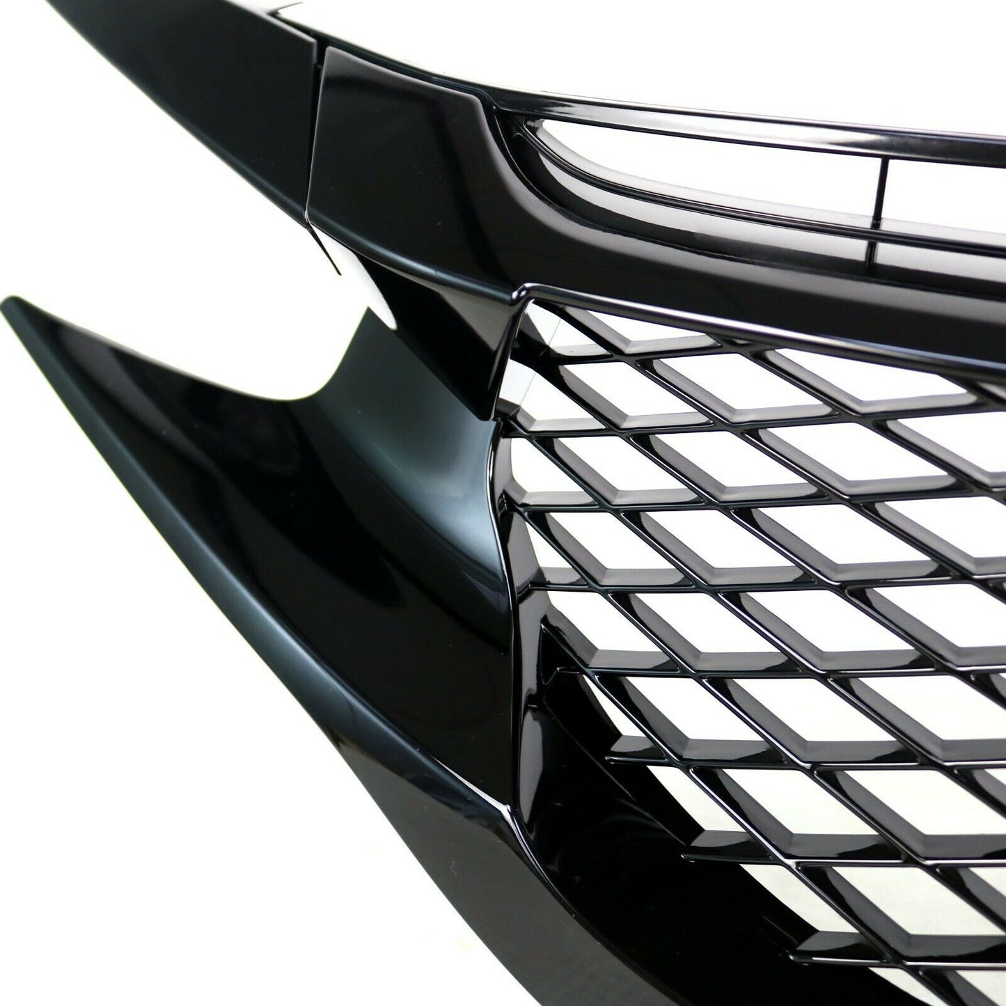 Fit for 16-18 Civic X FC1/2/3/4 FK7 Sedan/Coupe/Hatch TR-S V1 Badgeless Grille