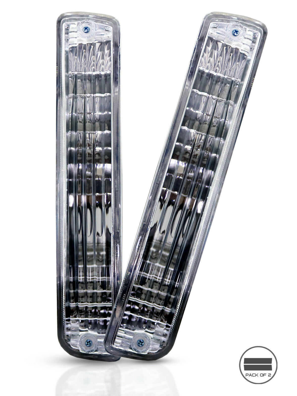 Fit for 1993-1997 Landcruiser LC80 FJ80 FZJ80 4500 J8/LEXUS LX450 Wagon,SUV 80 SERIES Front Amber Turn Signal Lights Set Crystal Clear