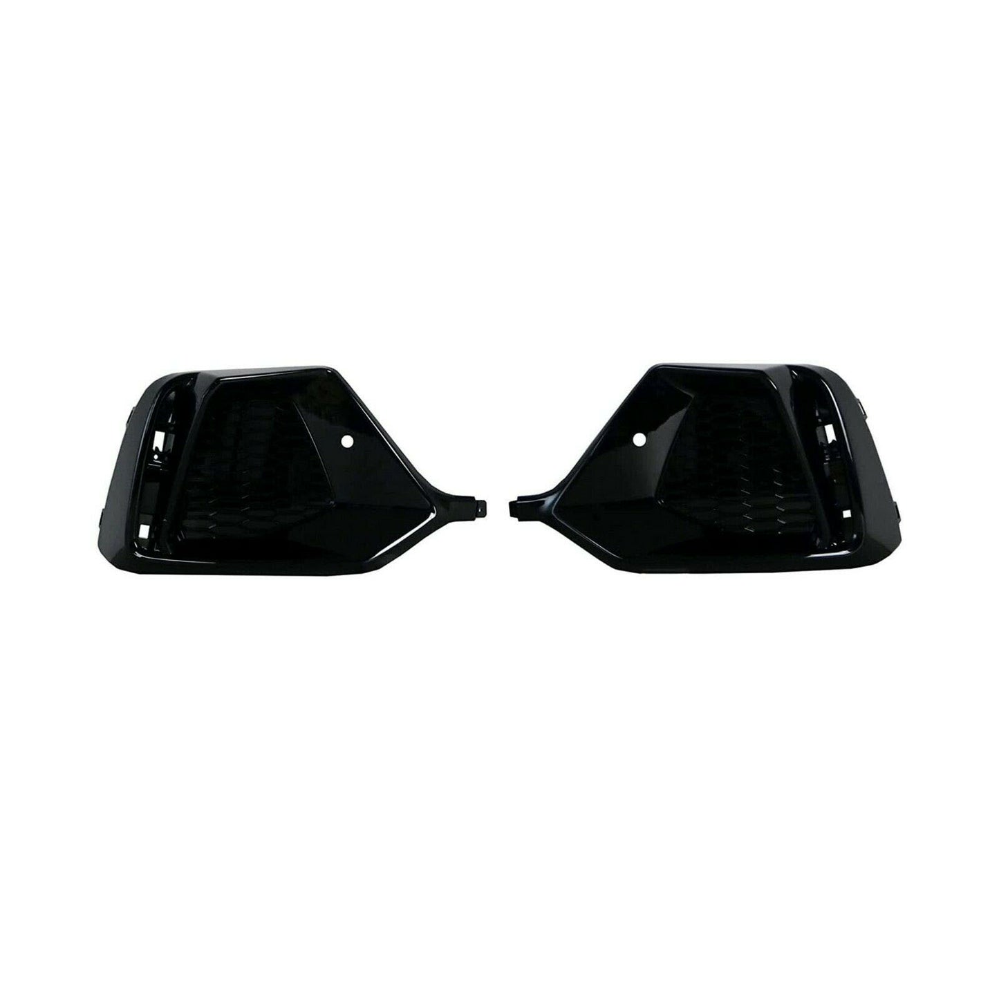 Fit for 17-20 Civic Hatchback FK7 Rear Bumper Honeycomb Fog Garnish Gloss Blackout