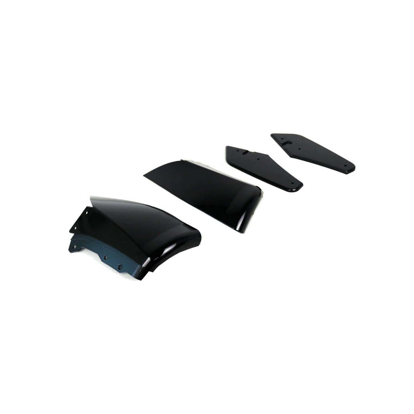 Fit for 20-22 Model Y Electric,SUV Rear Wide Fin Diffuser Gloss Blackout Fast Type