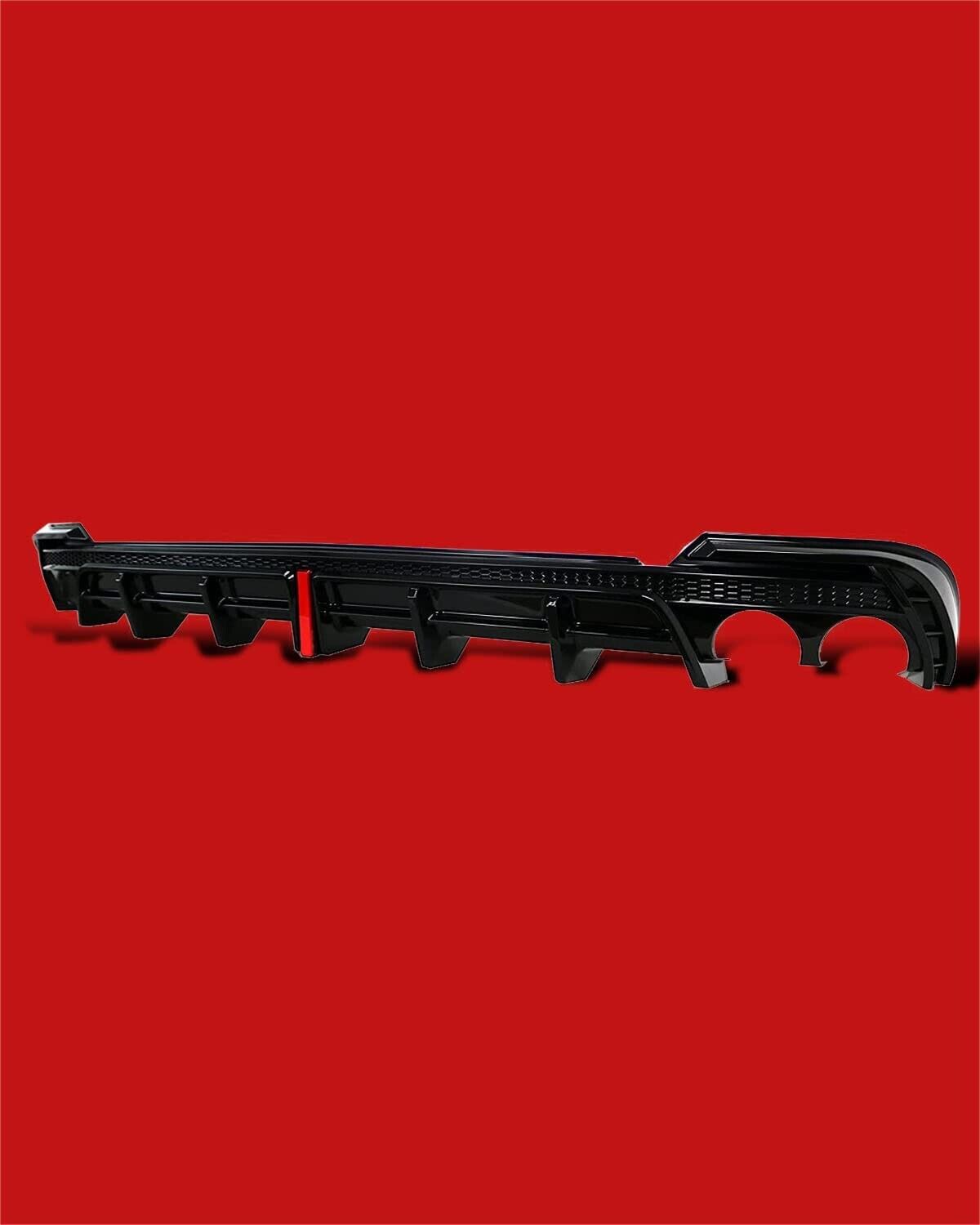 Fit for 18-22 Accord X Sedan Rear LED Brake Diffuser Kits Gloss Black AKASAKA V2