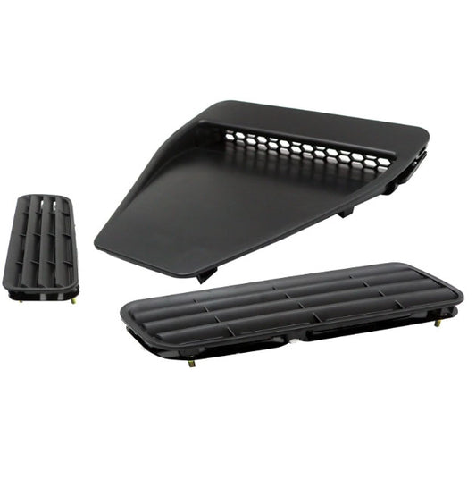 Fit for 08-17 Lancer Evolution EVO X CZ4A CJ,CY,CF Hood Bonnet Vents Ducts Honeycomb Insert Matte Black Finish