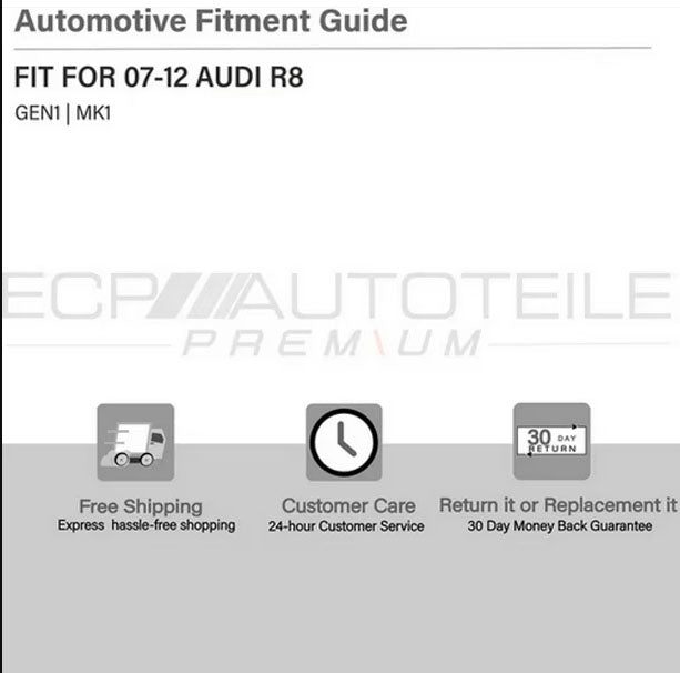 Fit for 2007-2012 R8 GT 42 Gen1,MK1 Car Kühlergrill Main Upper Grille Insert Gunmetal/Matte Silver Euro Hex Style