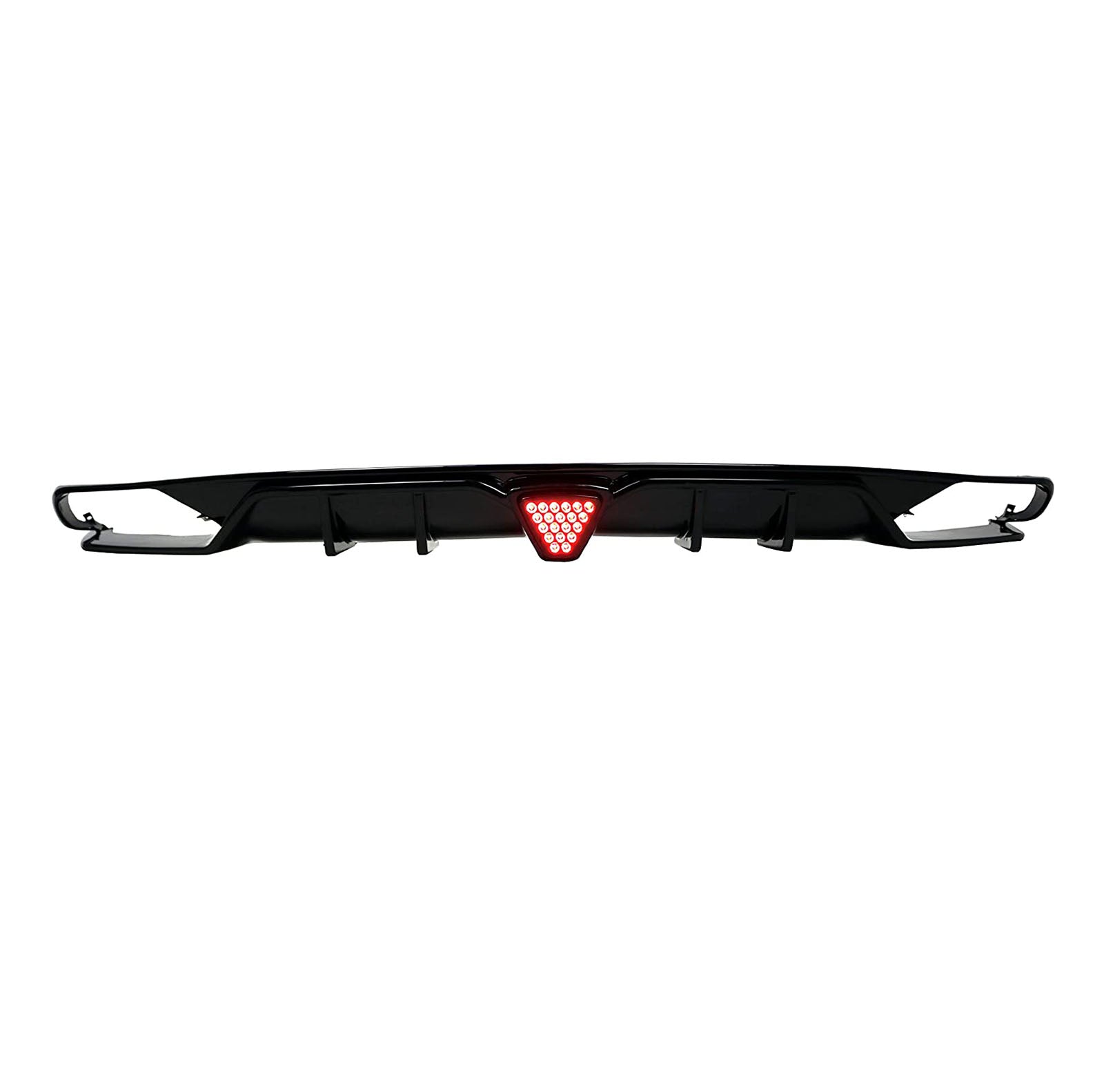 ECPAUTOTEILE Fit for 18-21 Accord X Sedan,22 Hybrid LED Brake Diffuser Gloss Blackout[T10 V2]