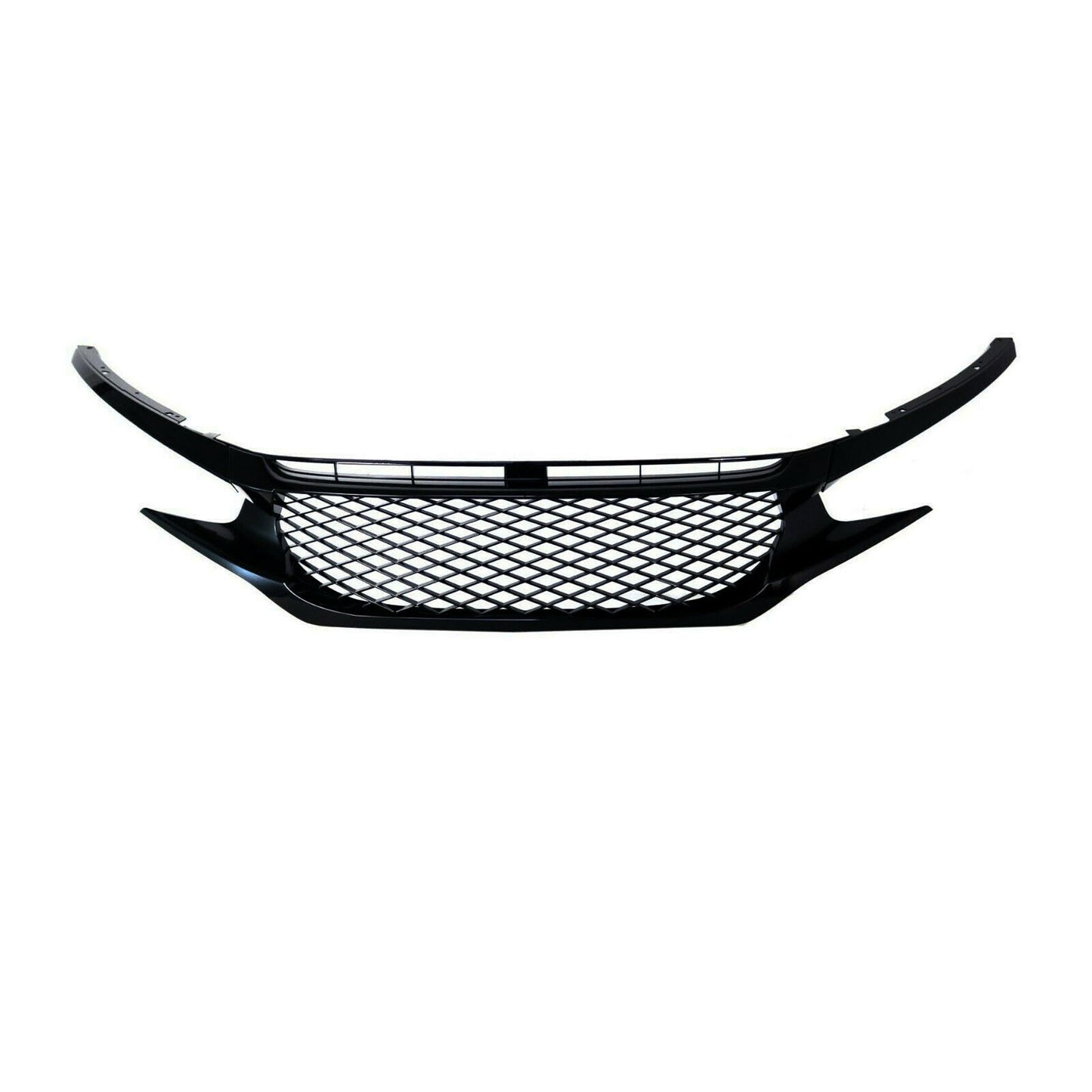 Fit for 16-18 Civic X FC1/2/3/4 FK7 Sedan/Coupe/Hatch TR-S V1 Badgeless Grille