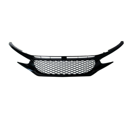 Fit for 16-18 Civic X FC1/2/3/4 FK7 Sedan/Coupe/Hatch TR-S V1 Badgeless Grille