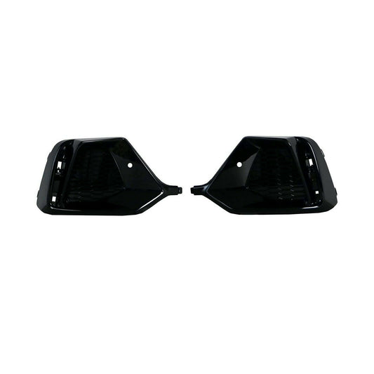 Fit for 17-20 Civic Hatchback FK7 Rear Bumper Honeycomb Fog Garnish Gloss Blackout